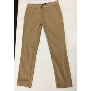 Classic Khaki Chinos Casual Straight Leg Pants Cotton Blend Trousers